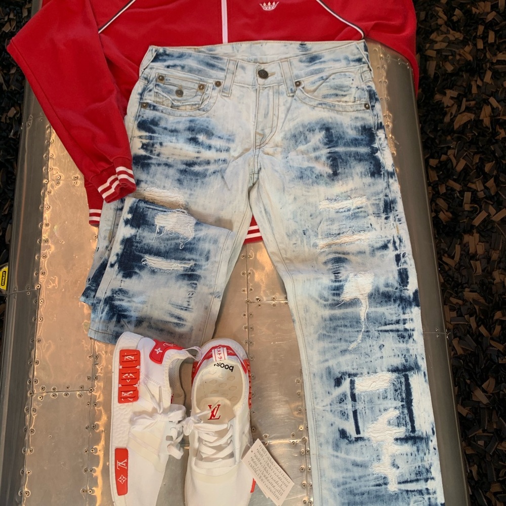 True Religion Ricky Ripped Jeans